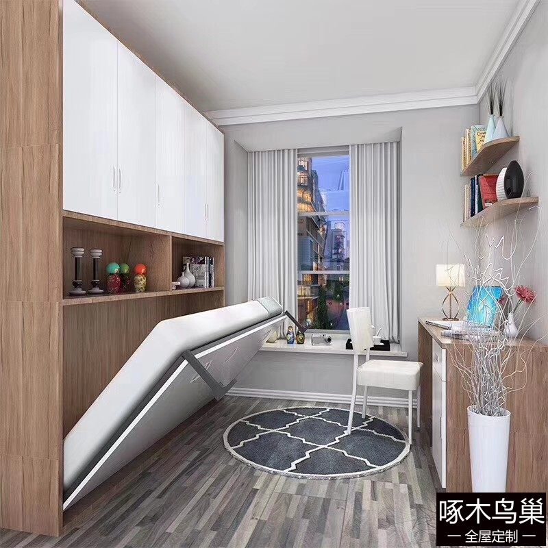 现代简约翻板床