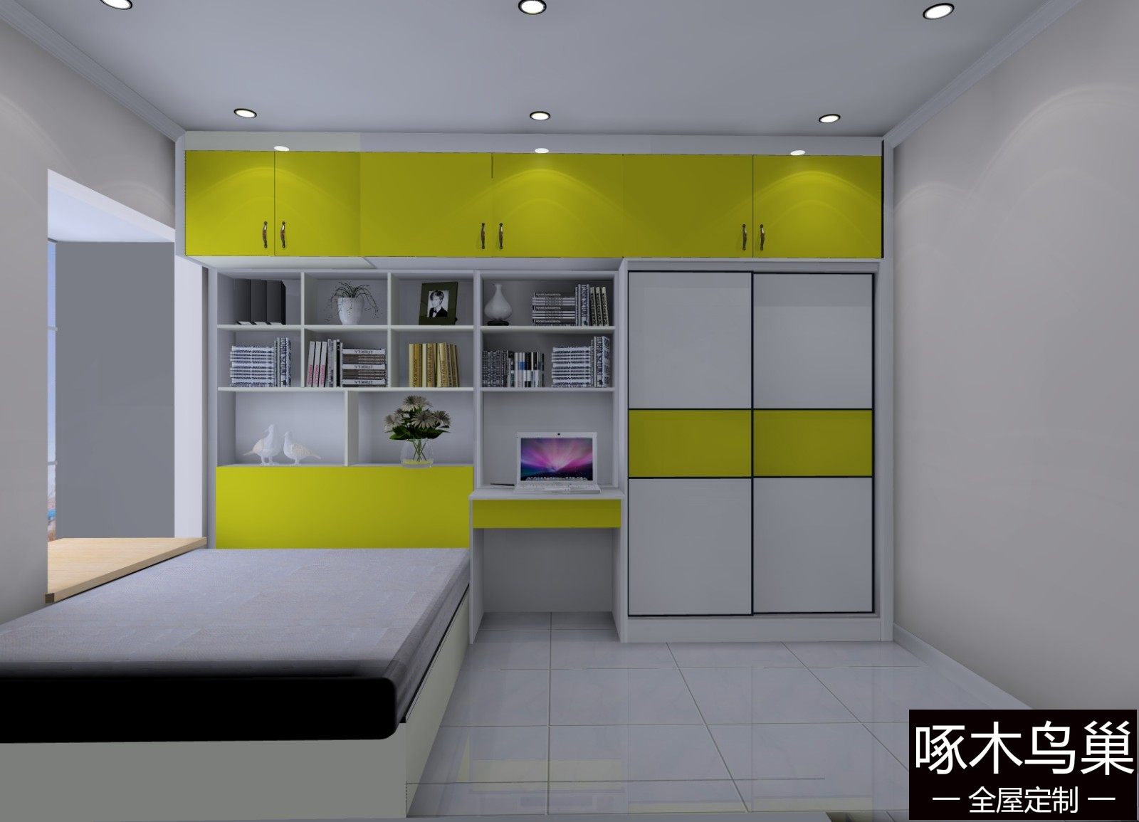 儿童平开门衣柜