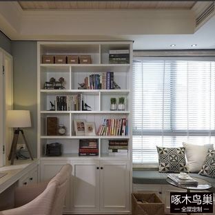 欧式书柜和书桌7