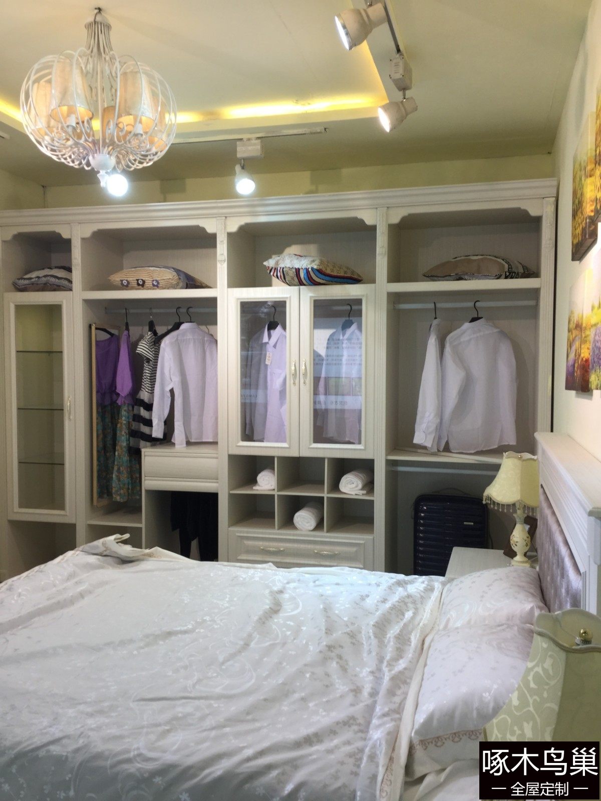 欧式玻璃门衣柜