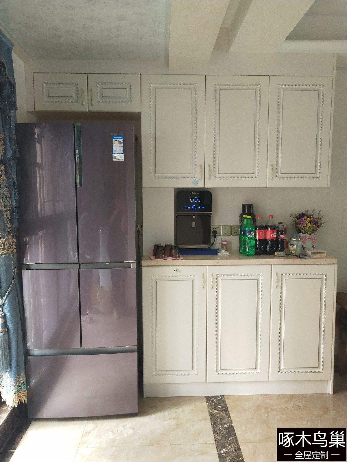 欧式餐边柜储物描银jkhc