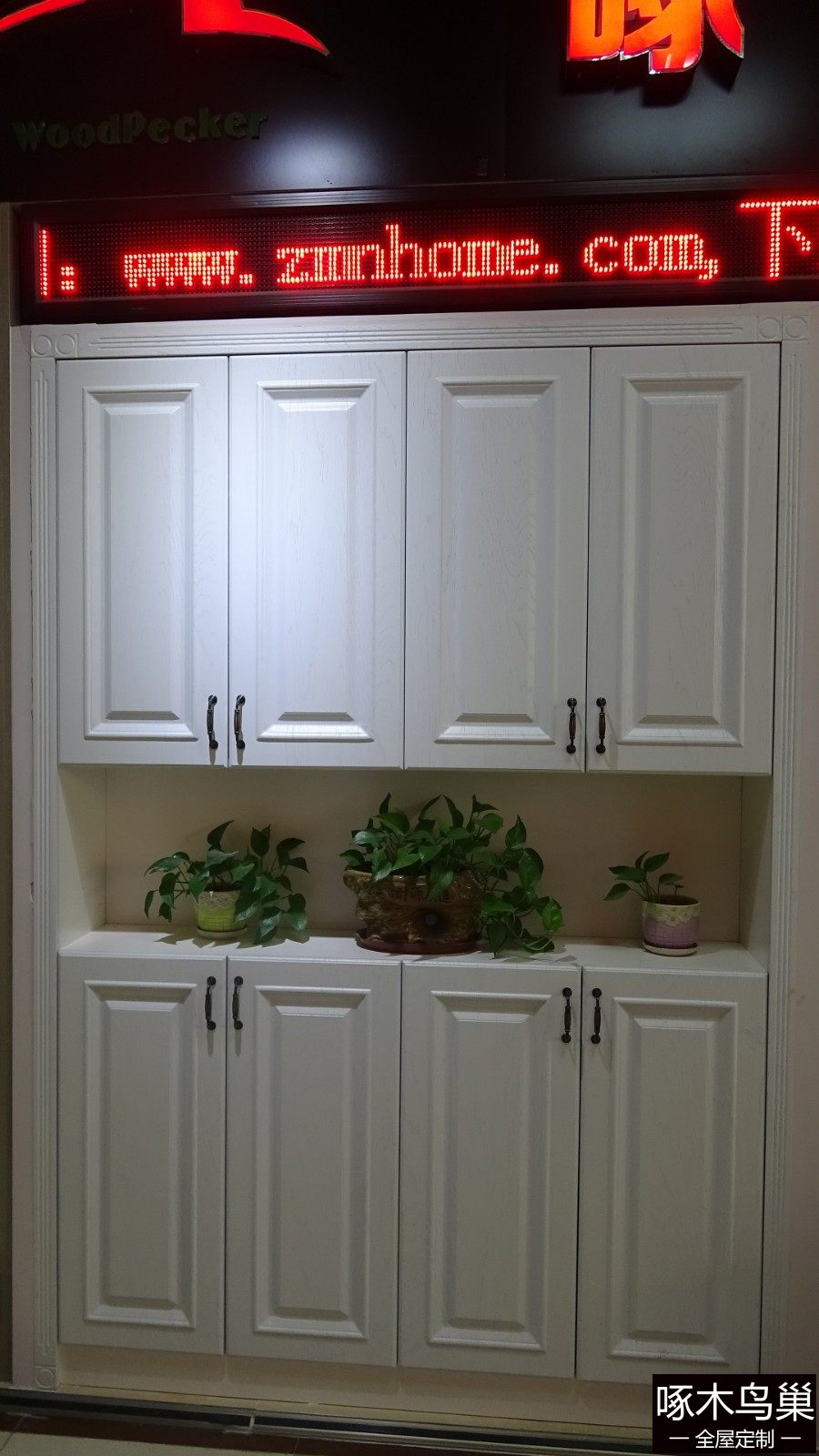 欧式鞋柜柜门仿实木纹立体工艺外加线条