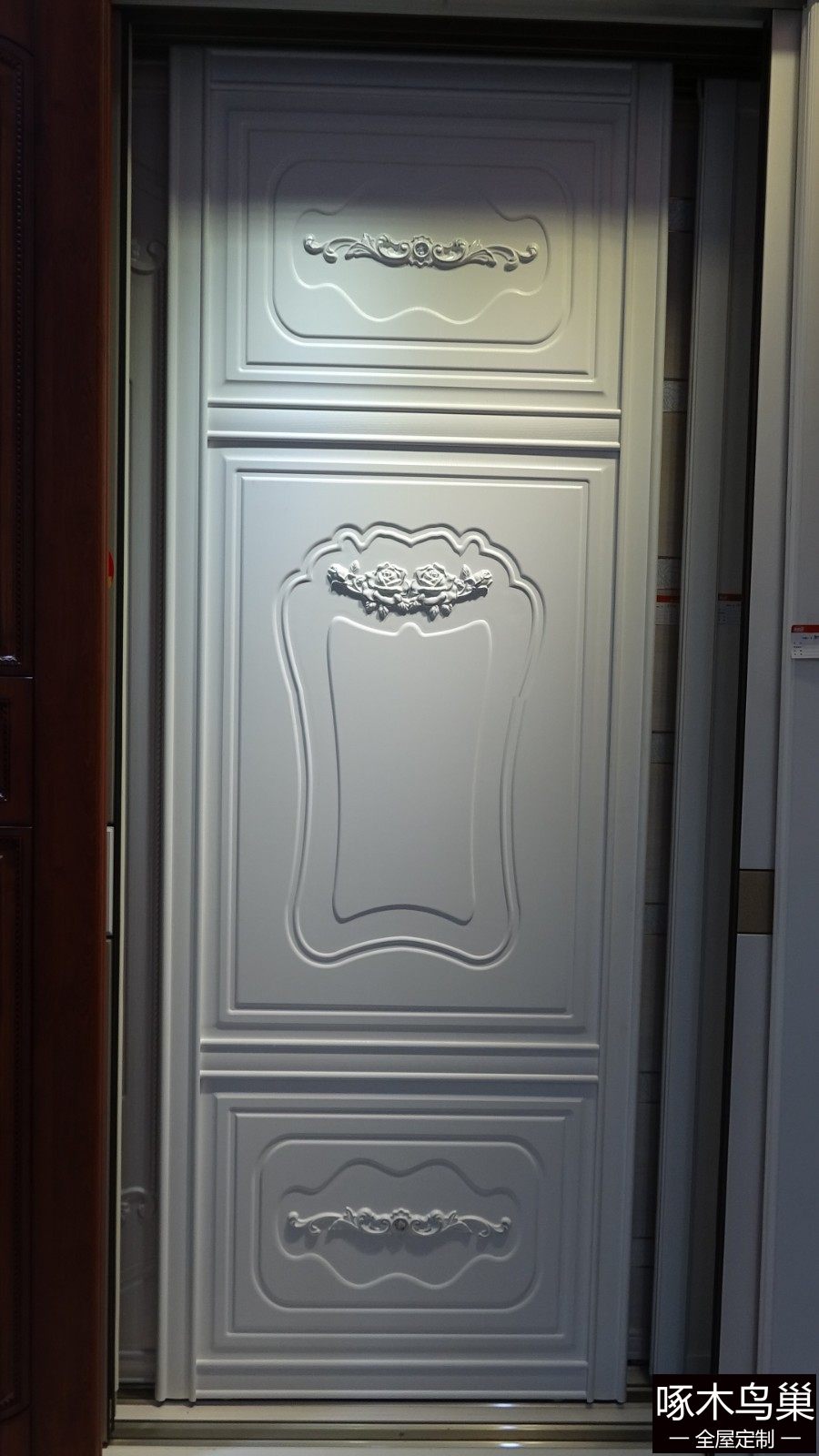 欧式风格衣柜门描银镶砖高端大气奢华