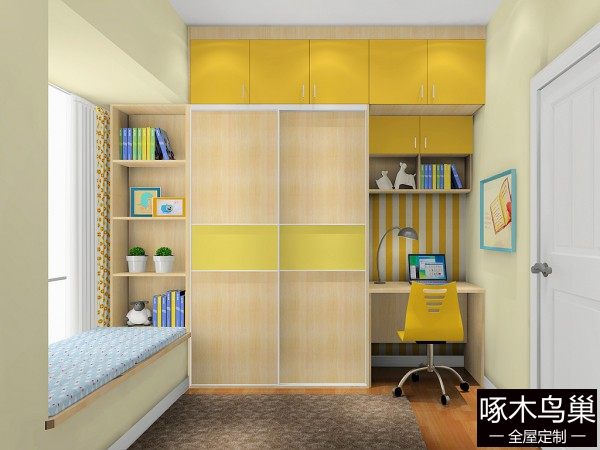 带飘窗儿童房设计 多姿多彩童趣