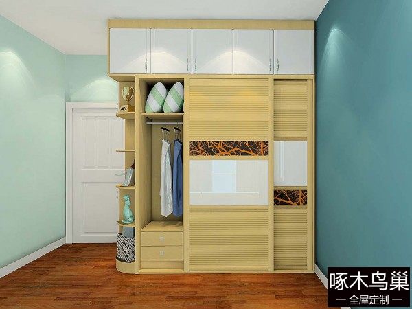 衣柜飘窗卧房效果图 10平原来可以这么玩!!!