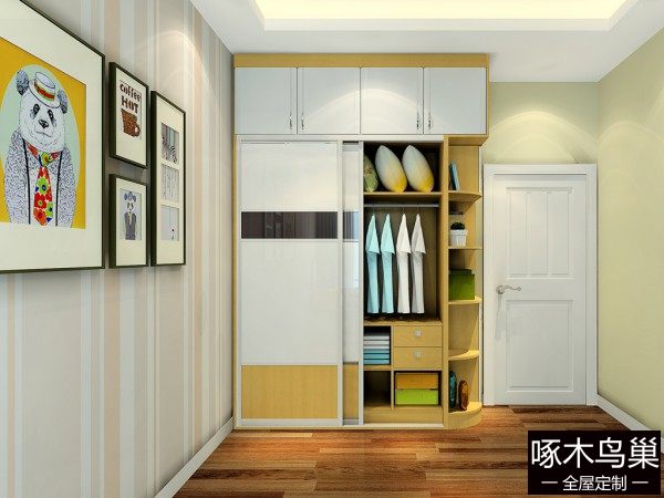吊顶衣柜卧房效果图 12㎡打造成舒适的休闲区