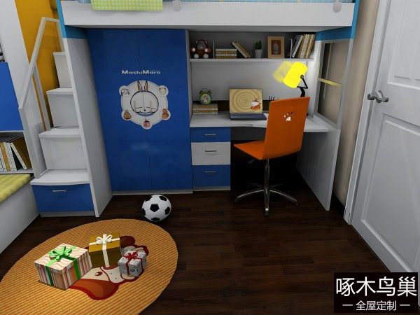 榻榻米儿童房效果图 6㎡简单实用