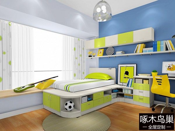 榻榻米儿童房 10㎡绿意盎然