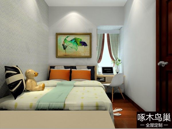 小卧室装修效果图 6㎡衣柜与榻榻米结合