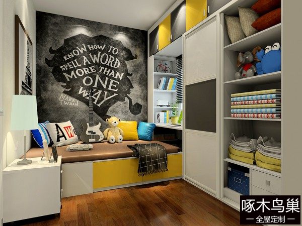 个性榻榻米儿童房装修效果图
