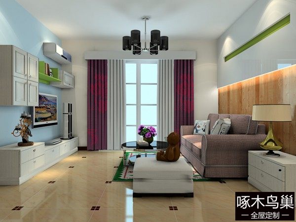 浪漫简约榻榻米客餐厅