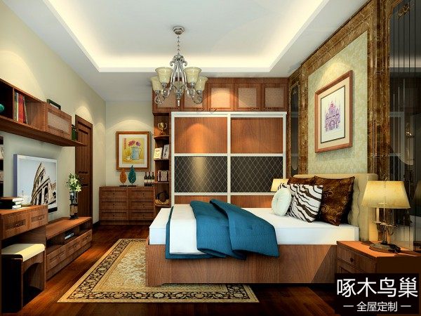 榻榻米卧室效果图 18㎡打造家居歌剧院
