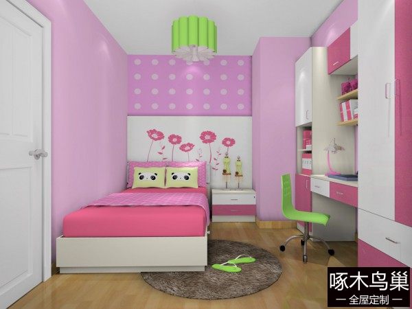 柜书桌组合式儿童房 小孩读书园地