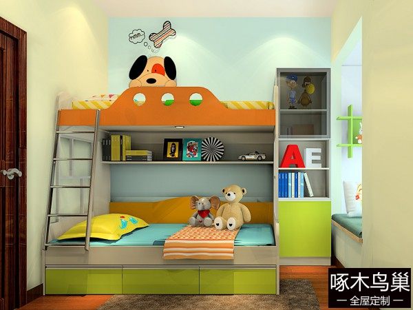 6㎡上下床儿童房 不想长大的乐园